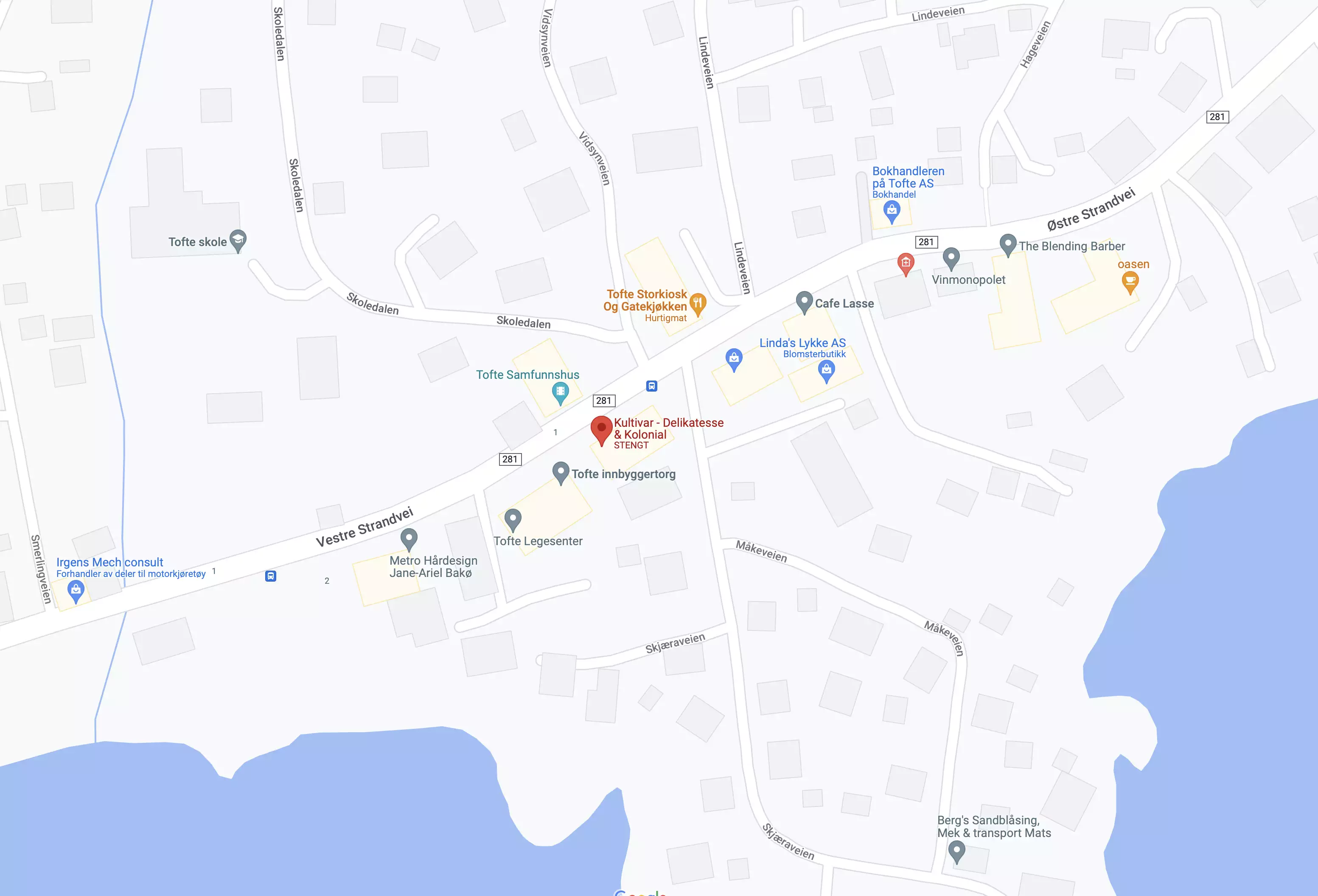 Google Maps - Kultivar - Tofte